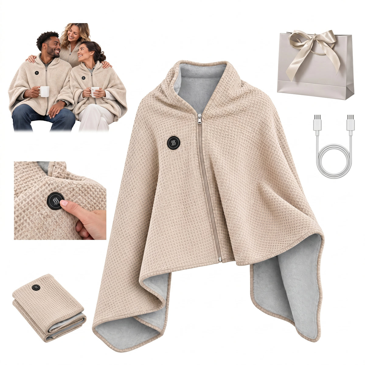 Heated Wearable Blanket