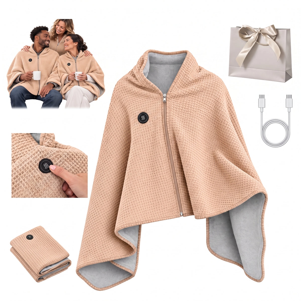 Heated Wearable Blanket